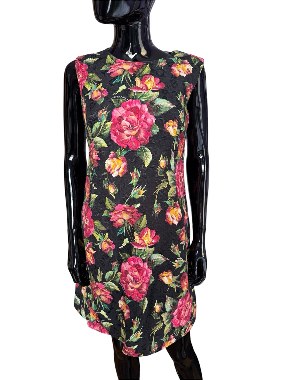 Dolce & Gabbana Black Roses floral dress